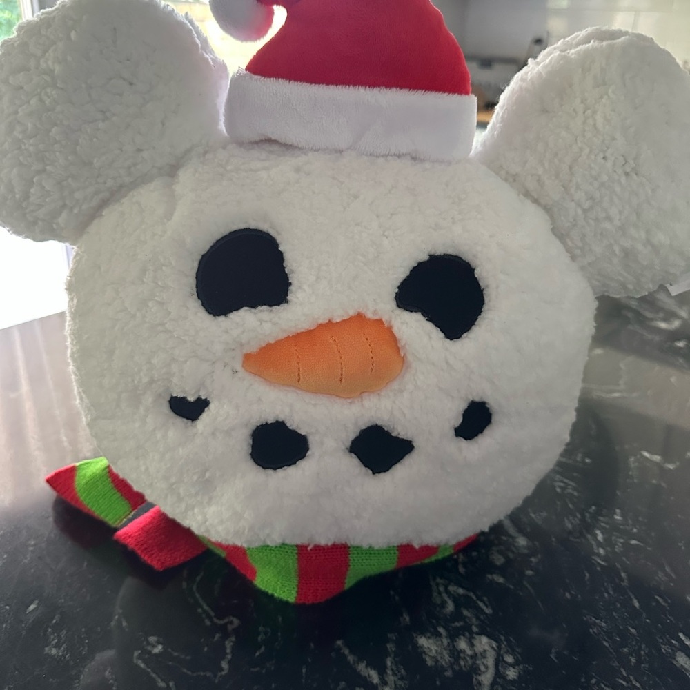 Disney Mickey Snowman Pillow